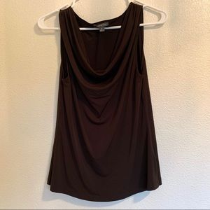 Apt. 9 Chocolate Brown Cowl Neck Tank Top